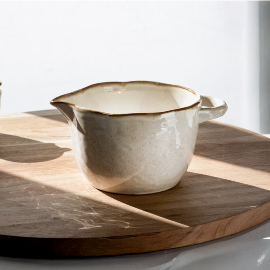 White Ceramic Mixing Bowl