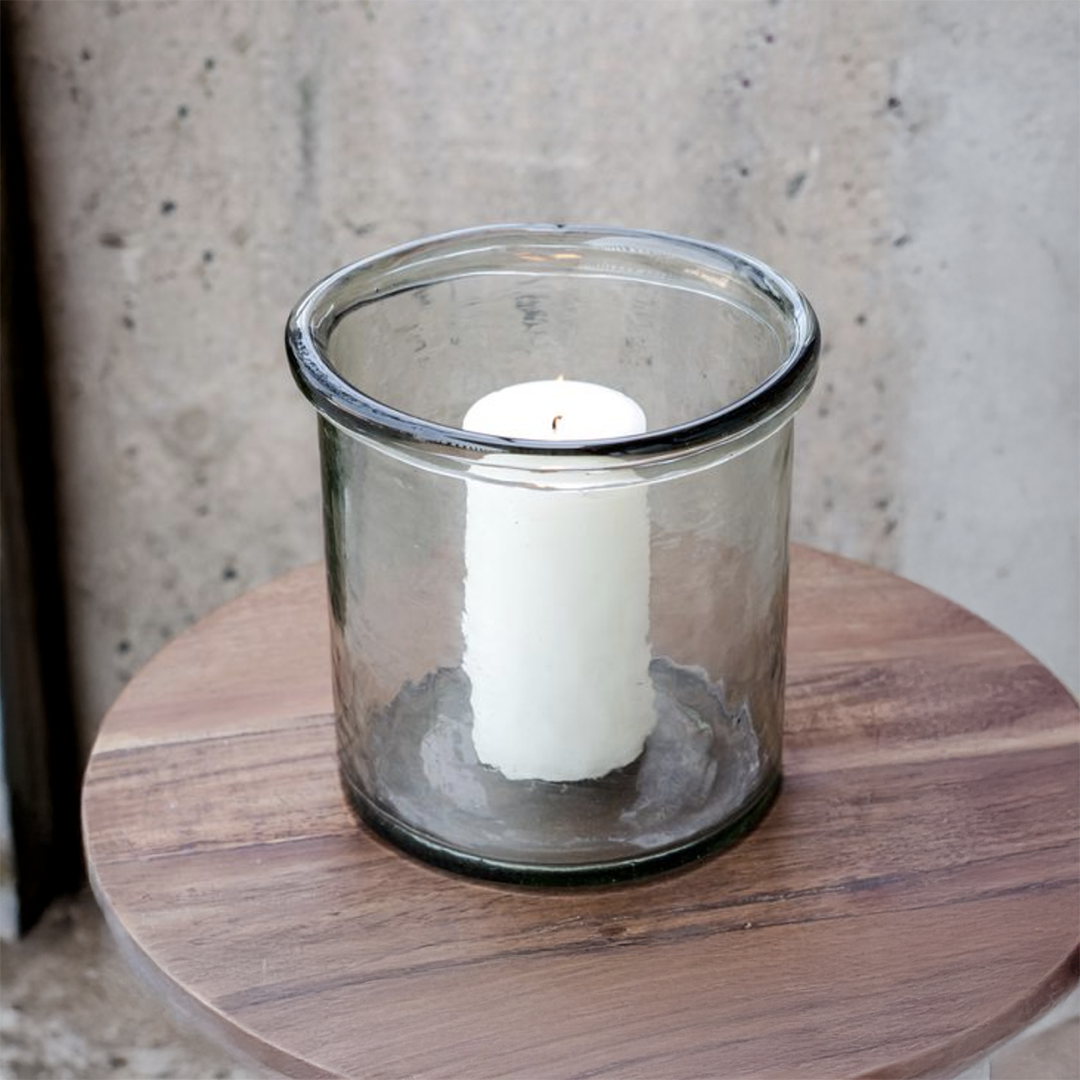 Hammered Glass Jar II