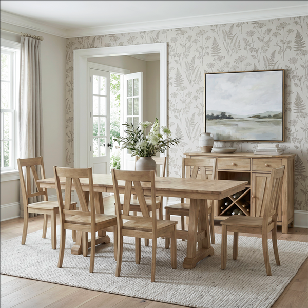 Lindsey Farm Dining Set (5pc) (Seats 6-8) from Liberty Furniture in Veneer - Alternate angle