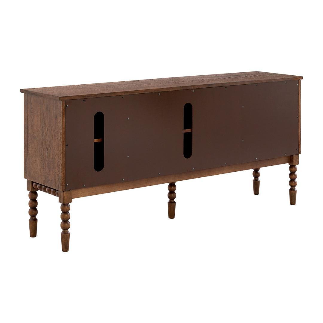 Mabel Console from Sandberg Furniture in Veneer with Wire Management - Back view