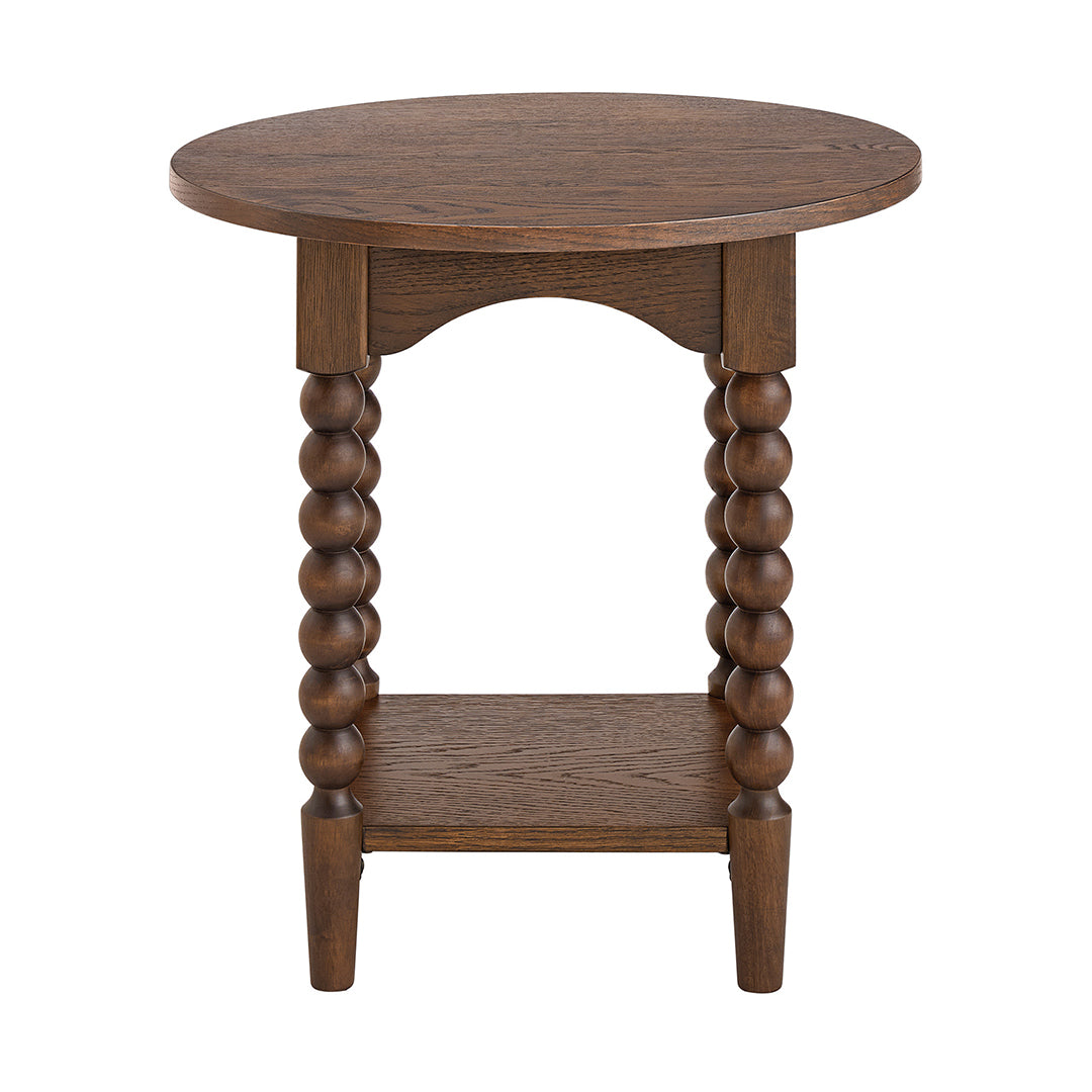 Mabel Round End Table from Sandberg Furniture in Veneer
