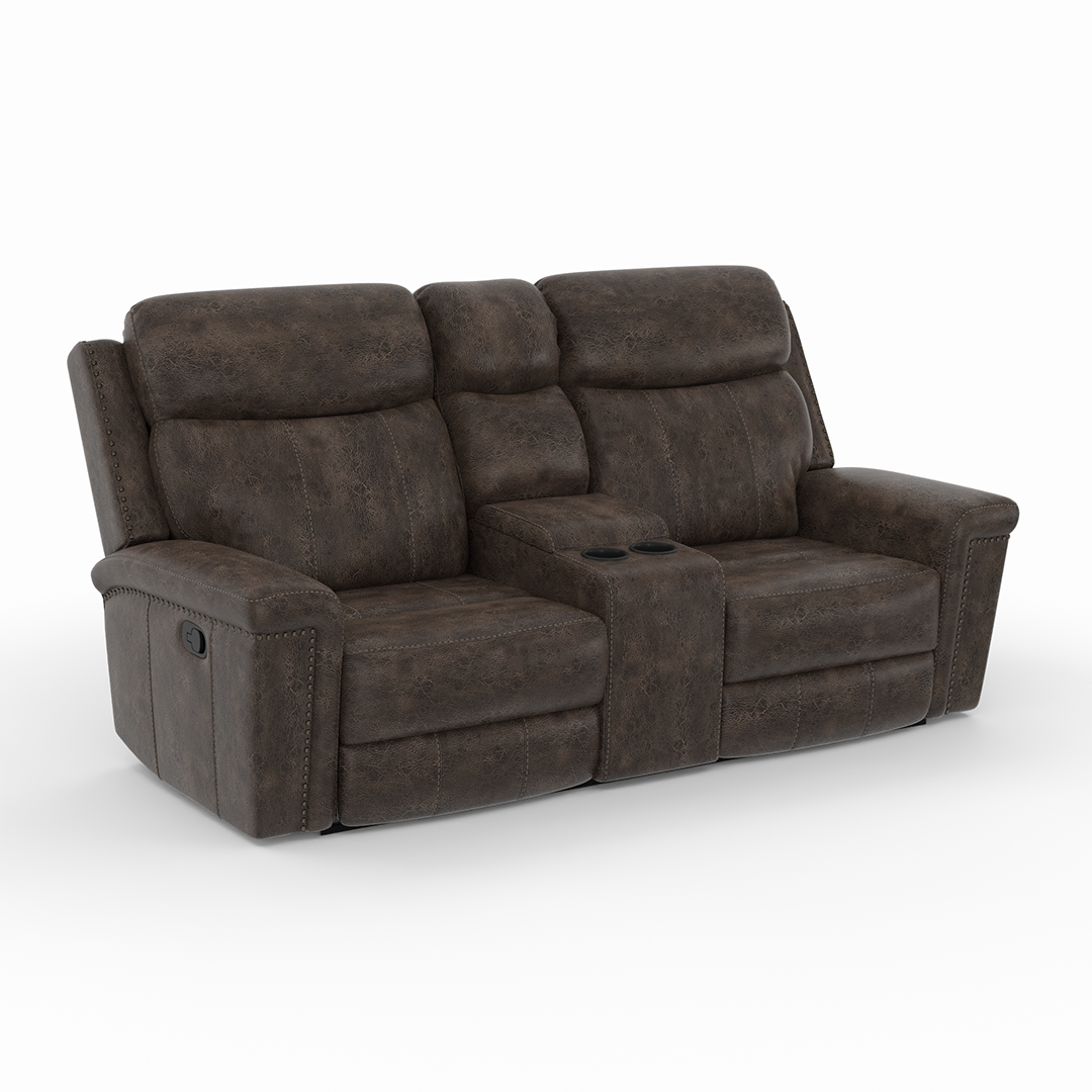 Quade Manual Reclining Loveseat with Console