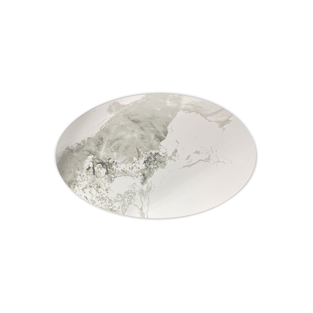 Sintered Stone Oval Cocktail Table