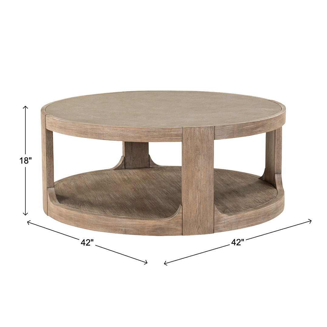 South Bend Round Cocktail Table from Liberty Furniture in Brown with Casters - Additional view 13