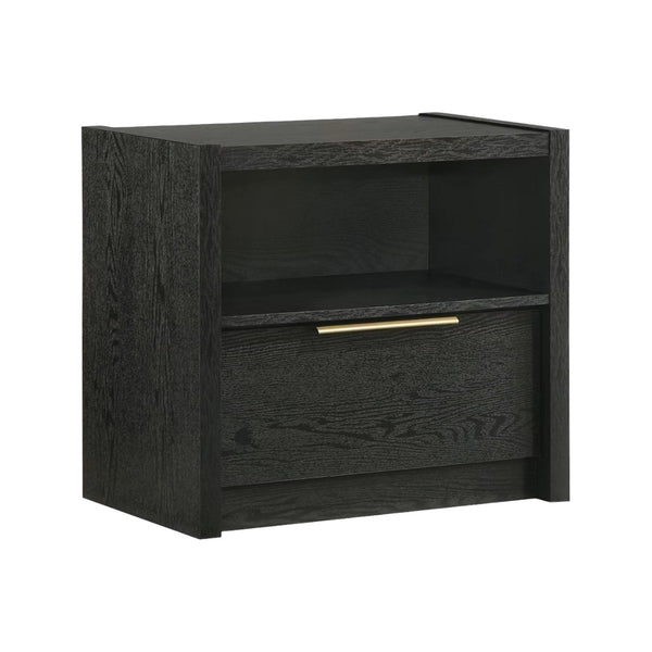 Southbend Nightstand from Elements International in Black - Beige finish