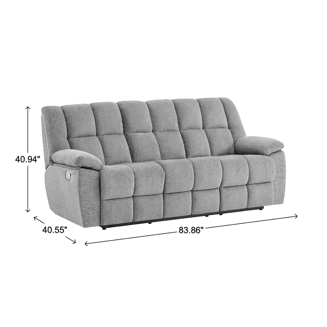 Gray Spellbinder Reclining Sofa from Global Furniture USA Inc. - Gray finish