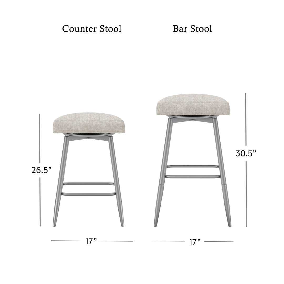 Square Bar Stool - Beige