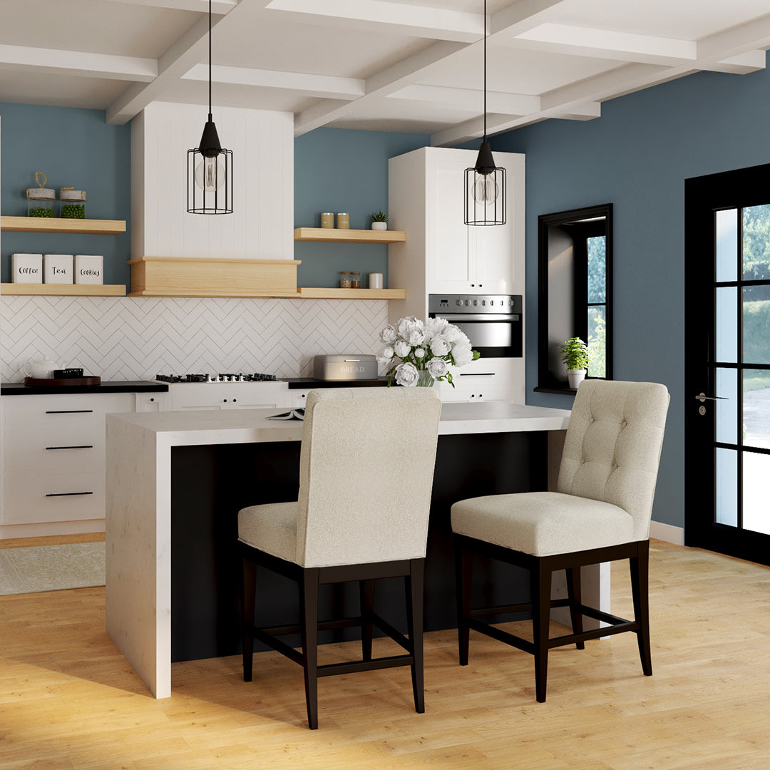 Taburete de mostrador tapizado Sterling 