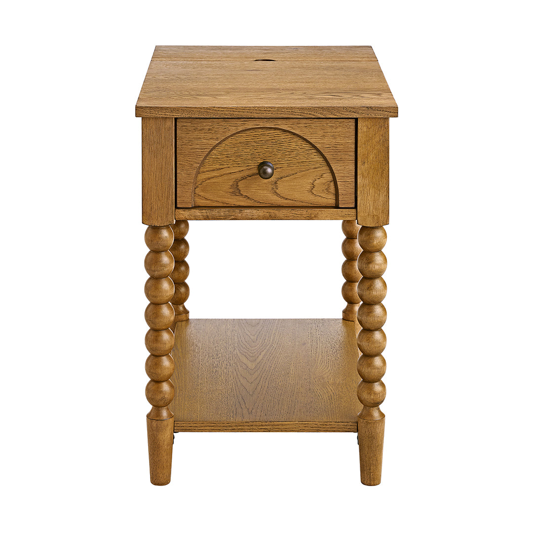 Mabel Chairside Table from Sandberg Furniture in Veneer with USB Port - Additional view 13