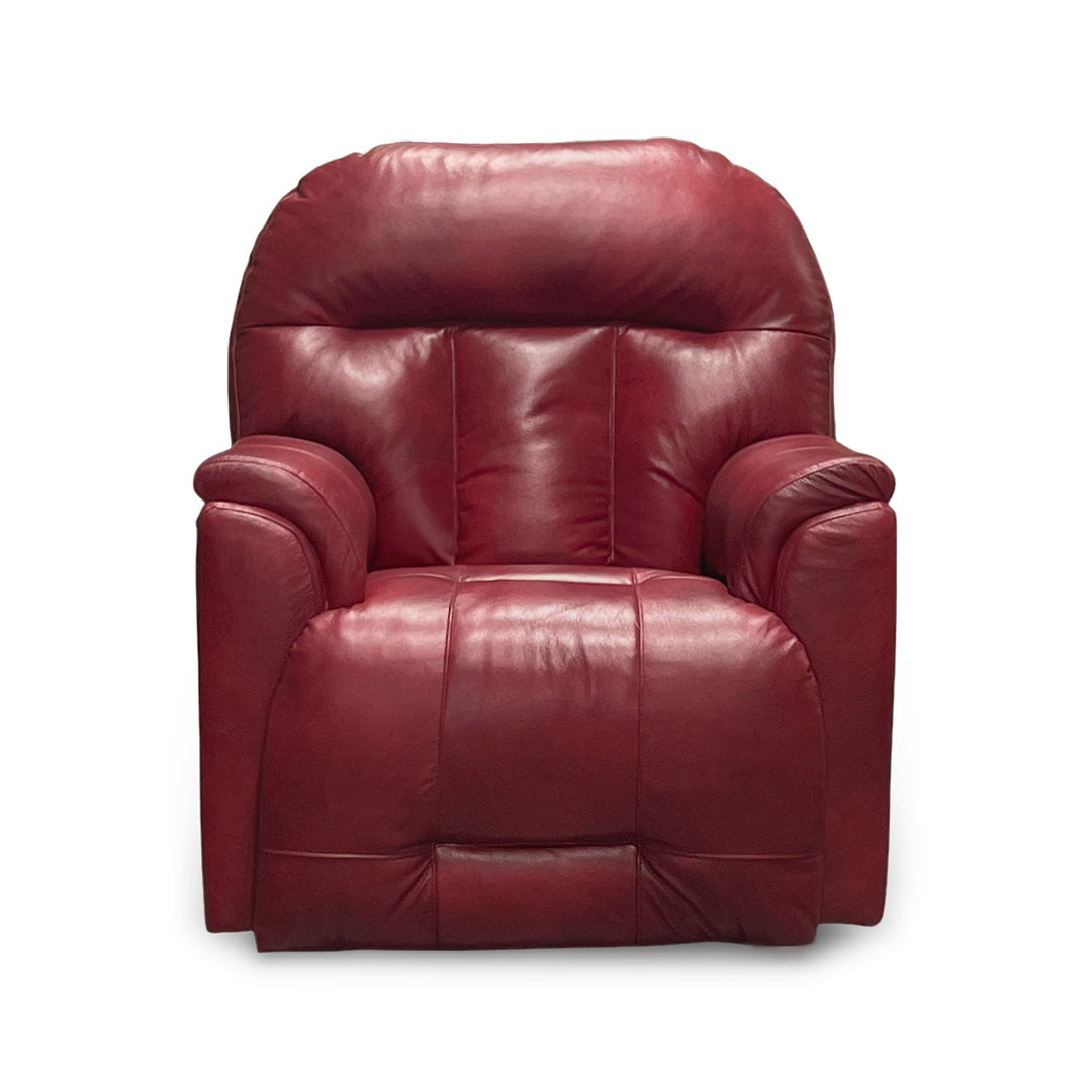 Suitably Leather Power Rocker Recliner