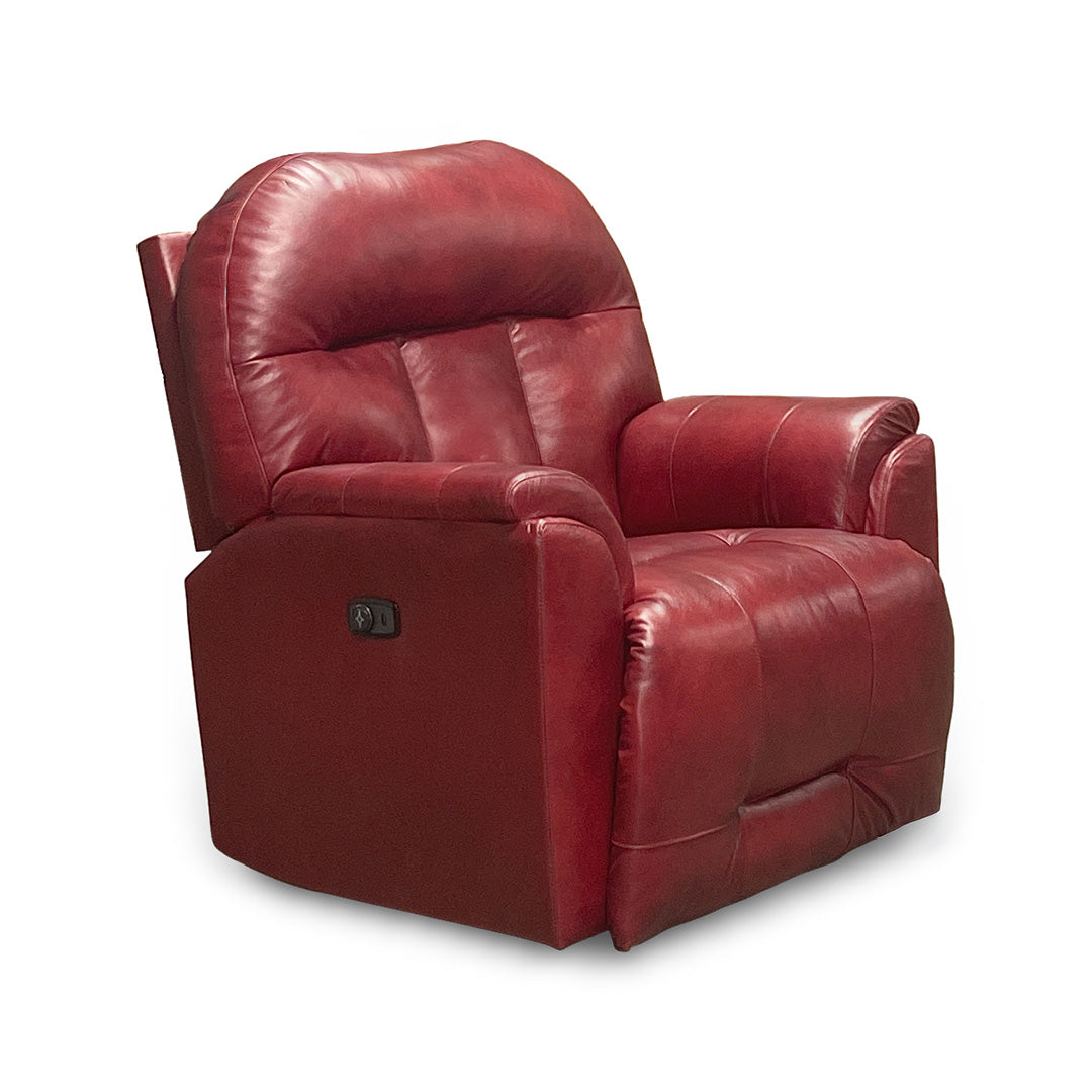 Suitably Leather Power Rocker Recliner