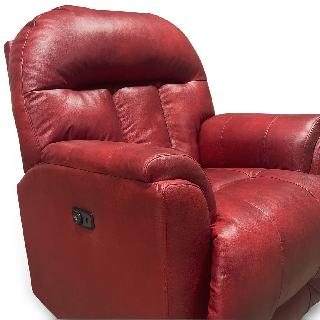Suitably Leather Power Rocker Recliner