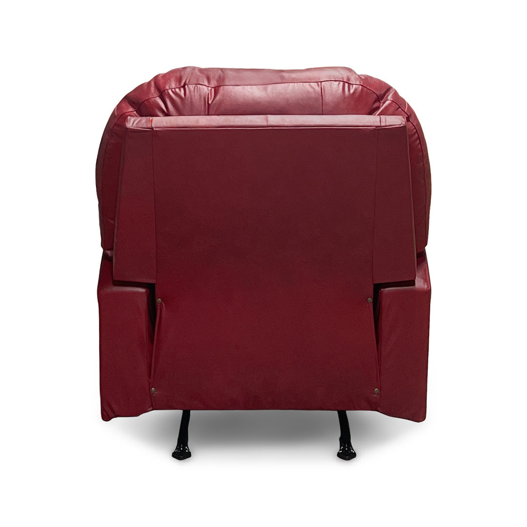 Suitably Leather Power Rocker Recliner