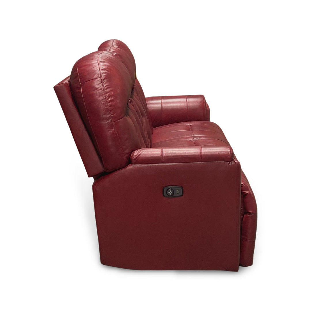 Suitably Leather Power Reclining Sofa