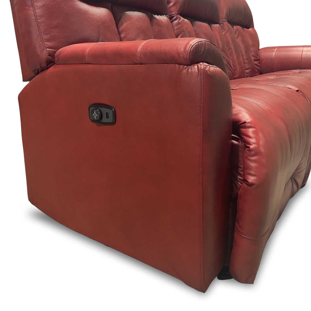 Suitably Leather Power Reclining Sofa