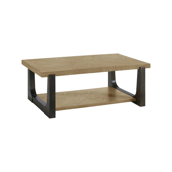 Beige Sutton Place Cocktail Table from Emerald Home Furnishing