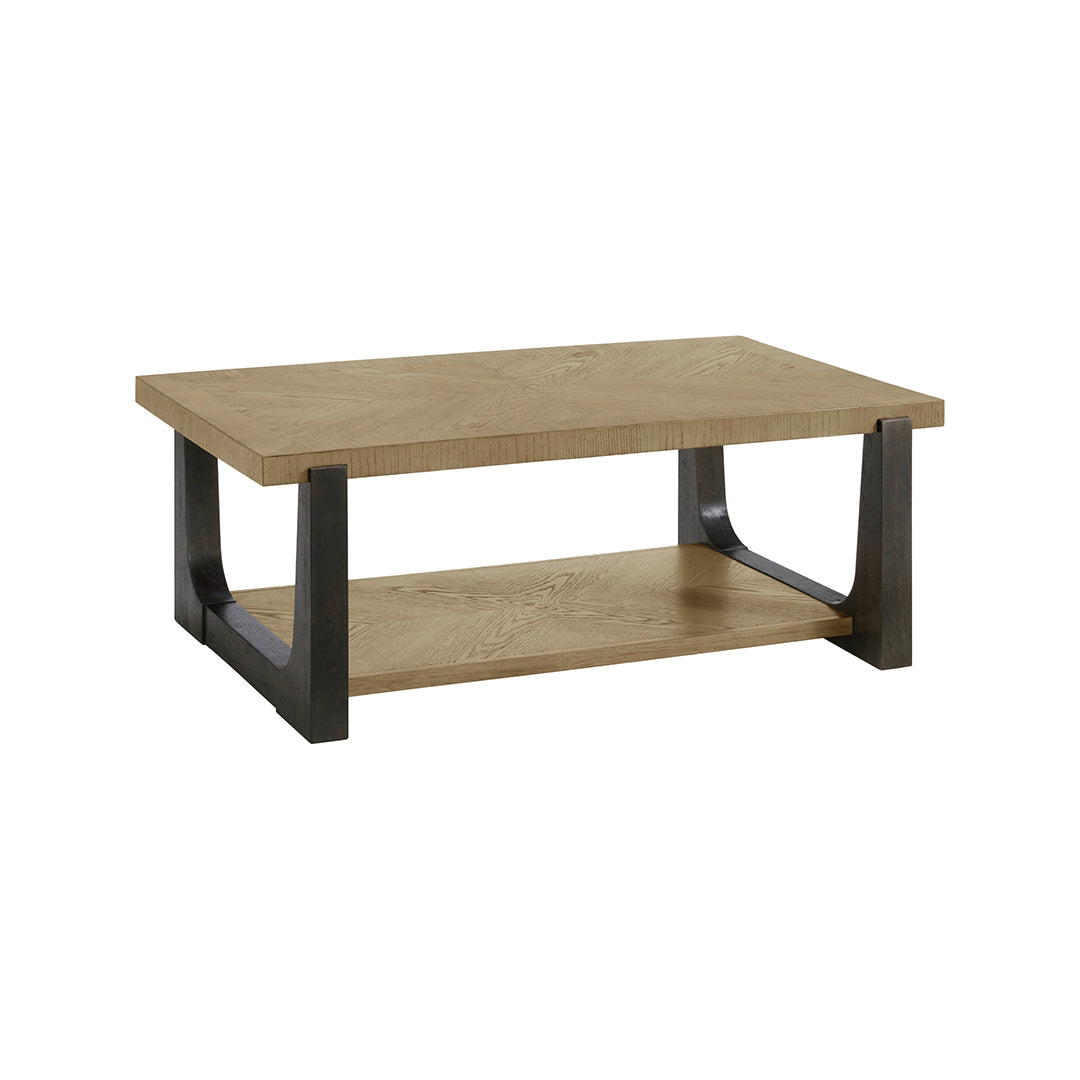 Beige Sutton Place Cocktail Table from Emerald Home Furnishing
