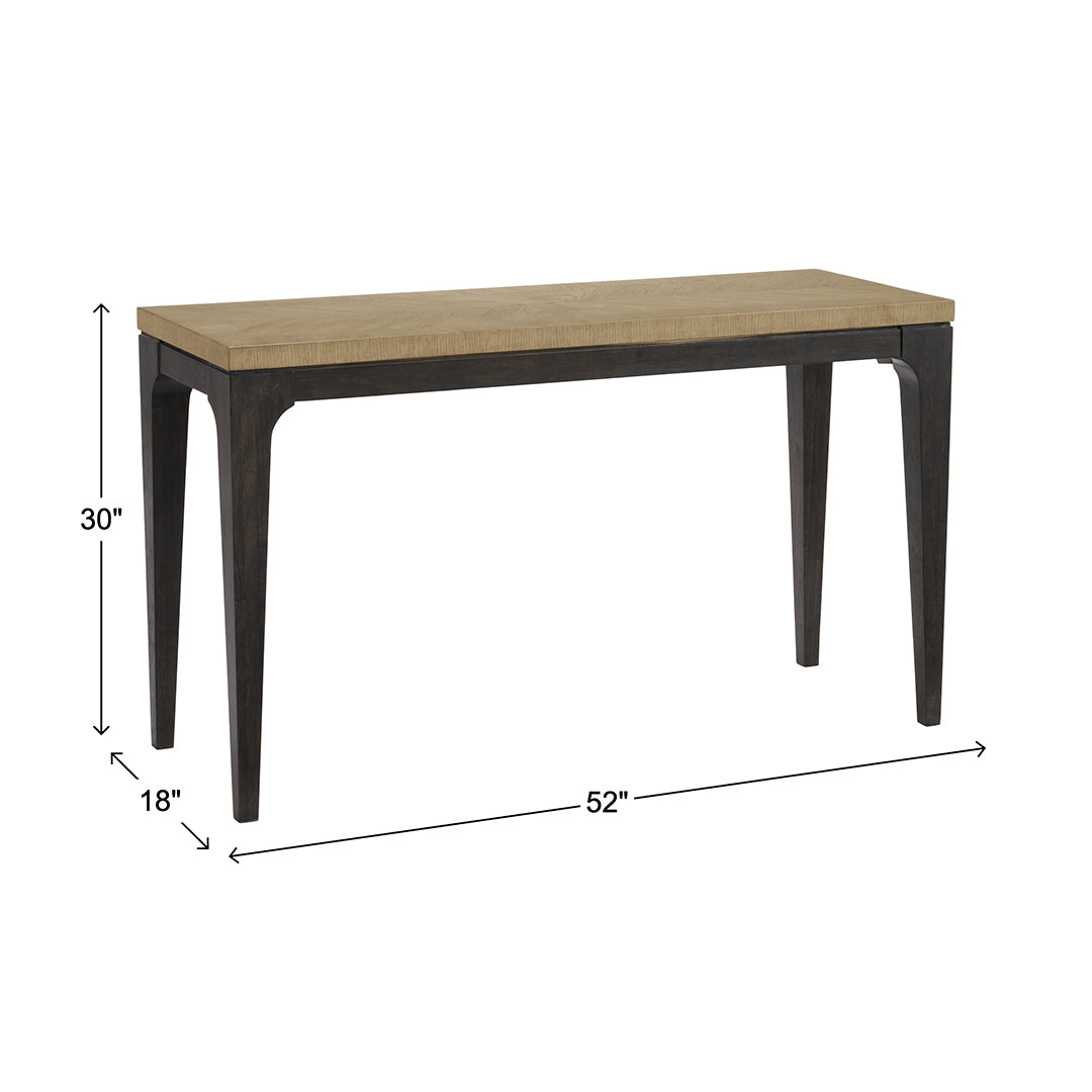 Beige Sutton Place Console Table from Emerald Home Furnishing - Console feature