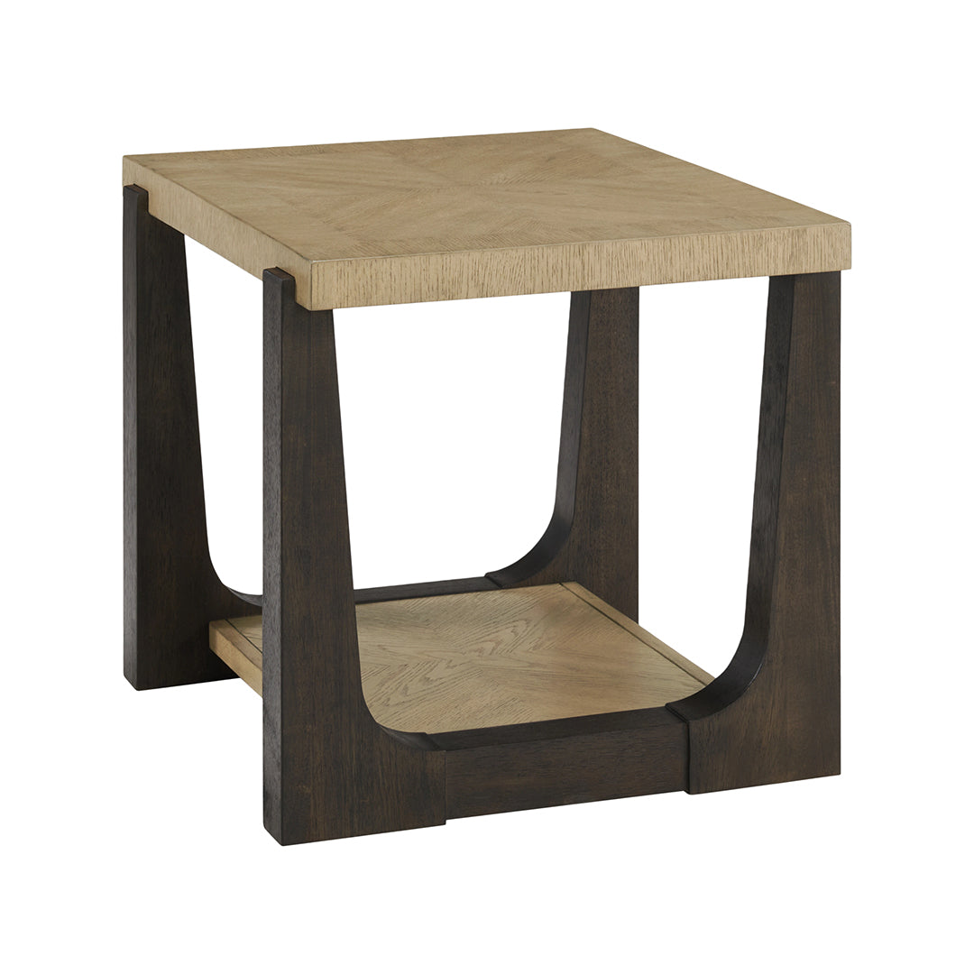 Beige Sutton Place End Table from Emerald Home Furnishing