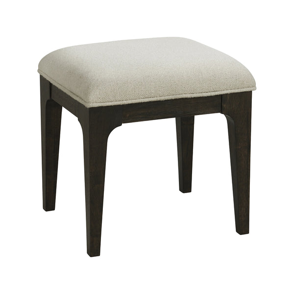 Beige Sutton Place Upholstered Stool from Emerald Home Furnishing