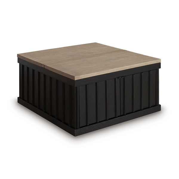 Black Rylandyn Cocktail Table from Signature Design by Ashley - Angle view