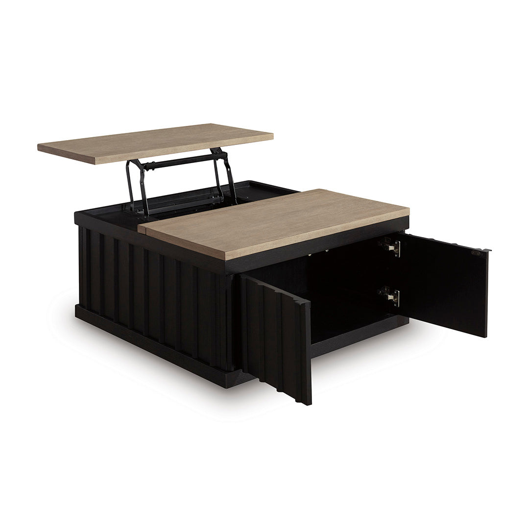 Black Rylandyn Cocktail Table from Signature Design by Ashley - Angle view