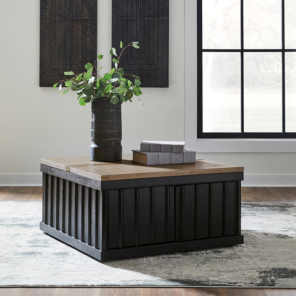 Black Rylandyn Cocktail Table from Signature Design by Ashley - Alternate angle