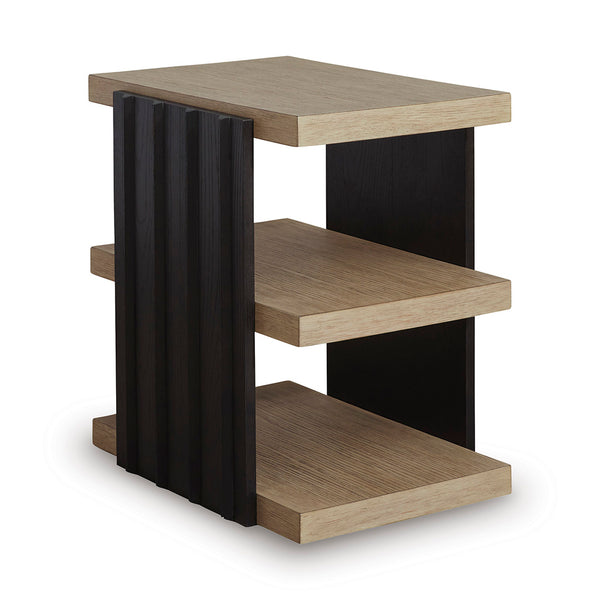 Black Rylandyn End Table from Signature Design by Ashley - Angle view