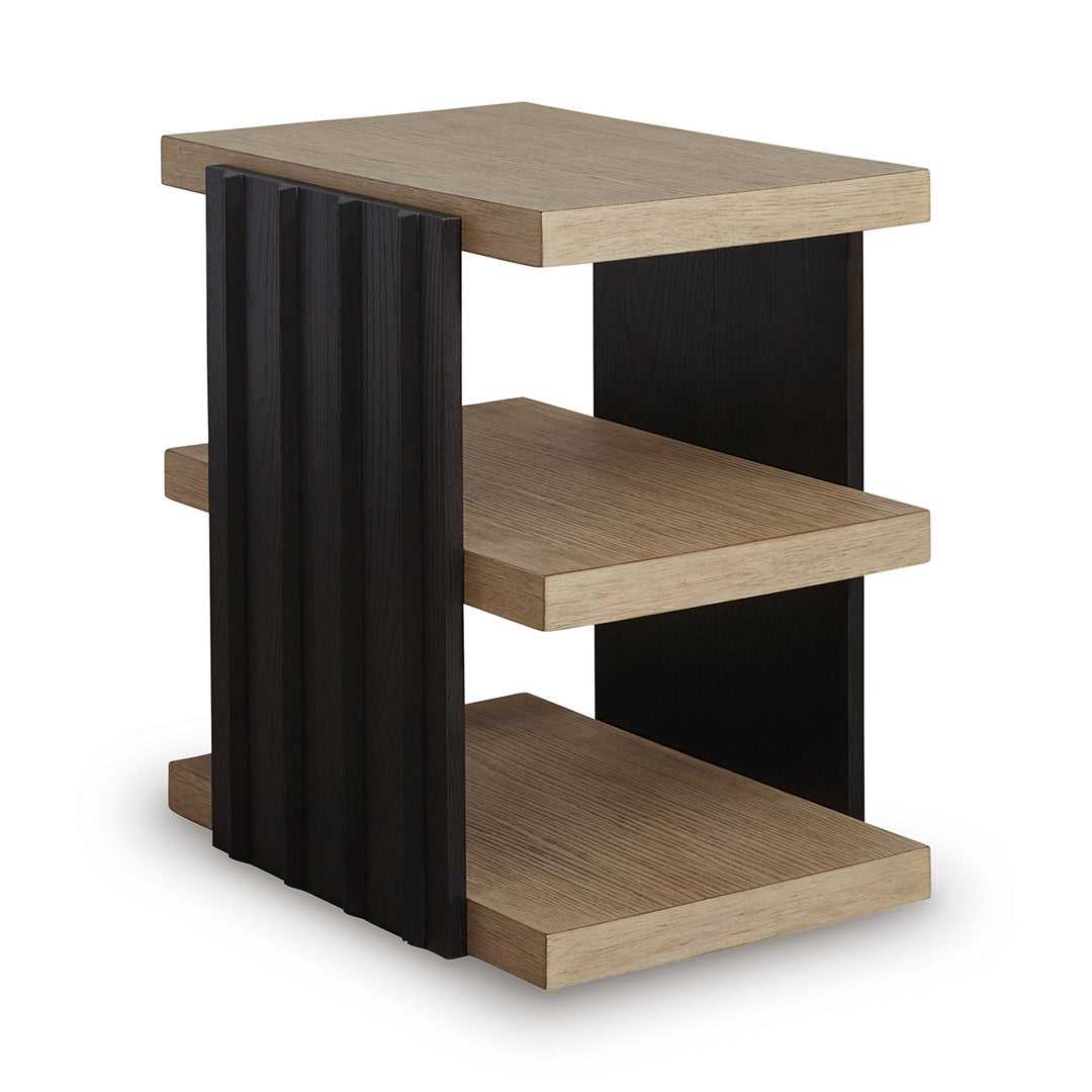 Black Rylandyn End Table from Signature Design by Ashley - Angle view