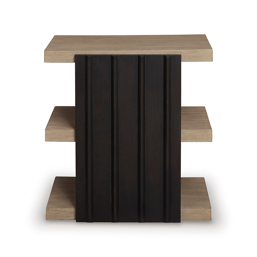 Black Rylandyn End Table from Signature Design by Ashley - Side view