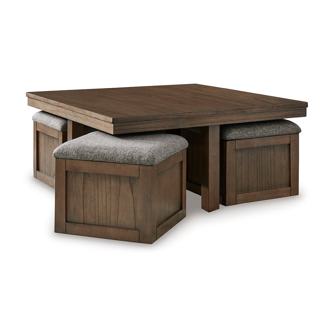 Boardernest Coffee Table with Stools - Furniture Fair | Cincinnati