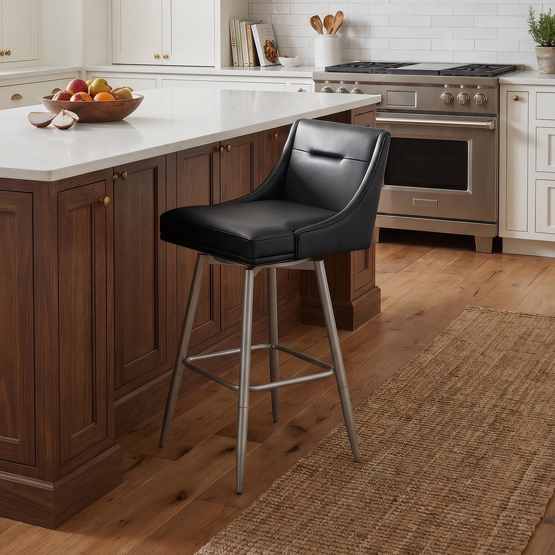 Tapered Bar Stool - Black