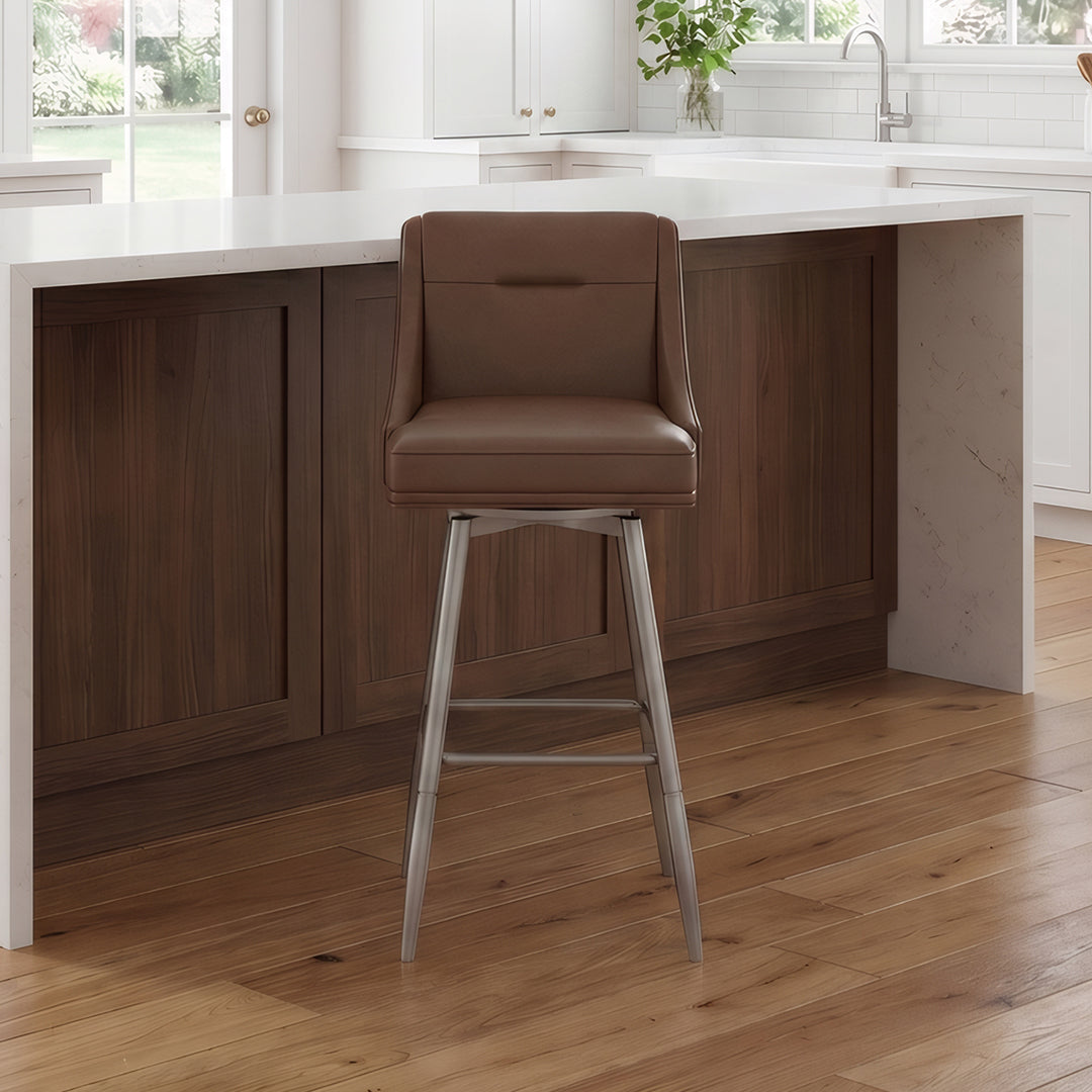 Tapered Bar Stool - Brown