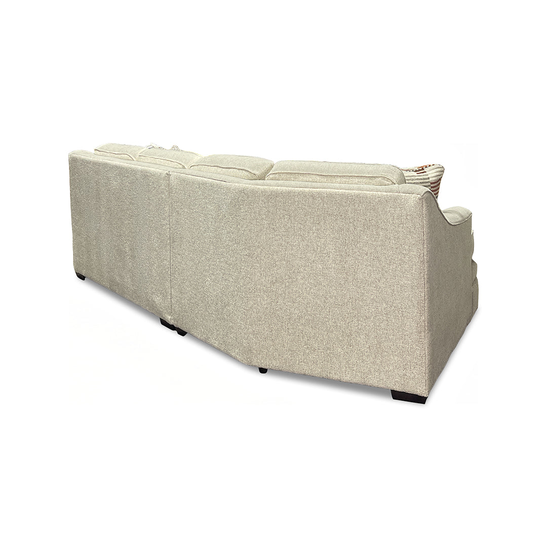 Thomas Sofa with Cuddler from England in Beige Polyester, Made in USA - Additional view 5