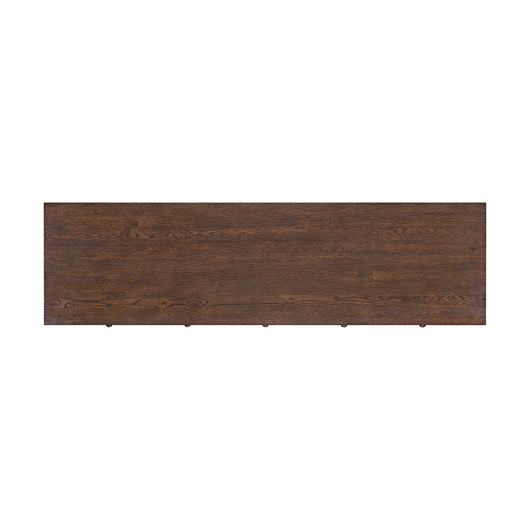 Mabel Sofa Table from Sandberg Furniture in Veneer - Overhead view