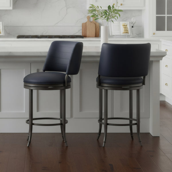 Torres Upholstered Swivel Counter Stool