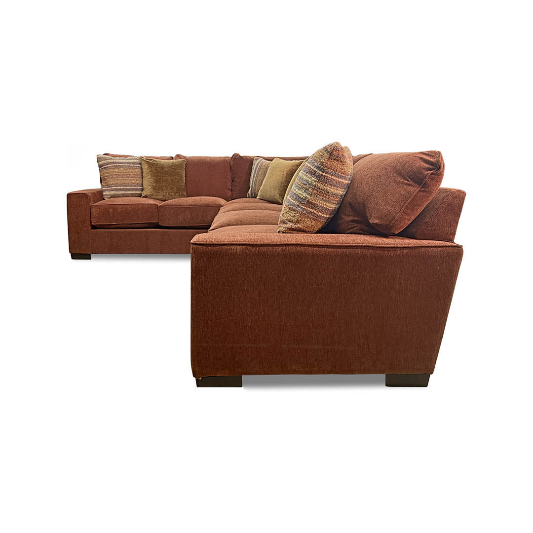 Troy Sectional II (2-Piece) from Michael Nicholas Designs in Red Polyester, Made in USA - Additional view 5
