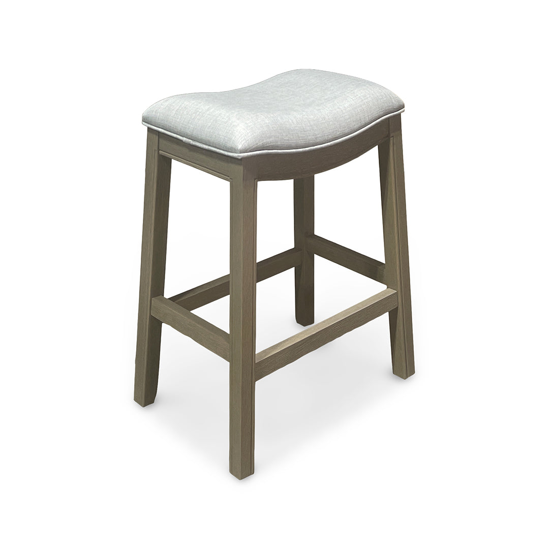 Rylan Upholstered Stool - Gray