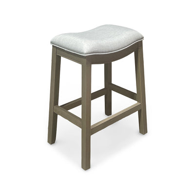 Rylan Upholstered Stool - Gray