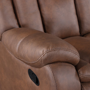 Morello Manual Reclining Loveseat with Console