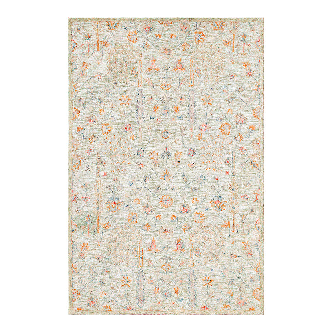 Alfombra vintage de salvia 