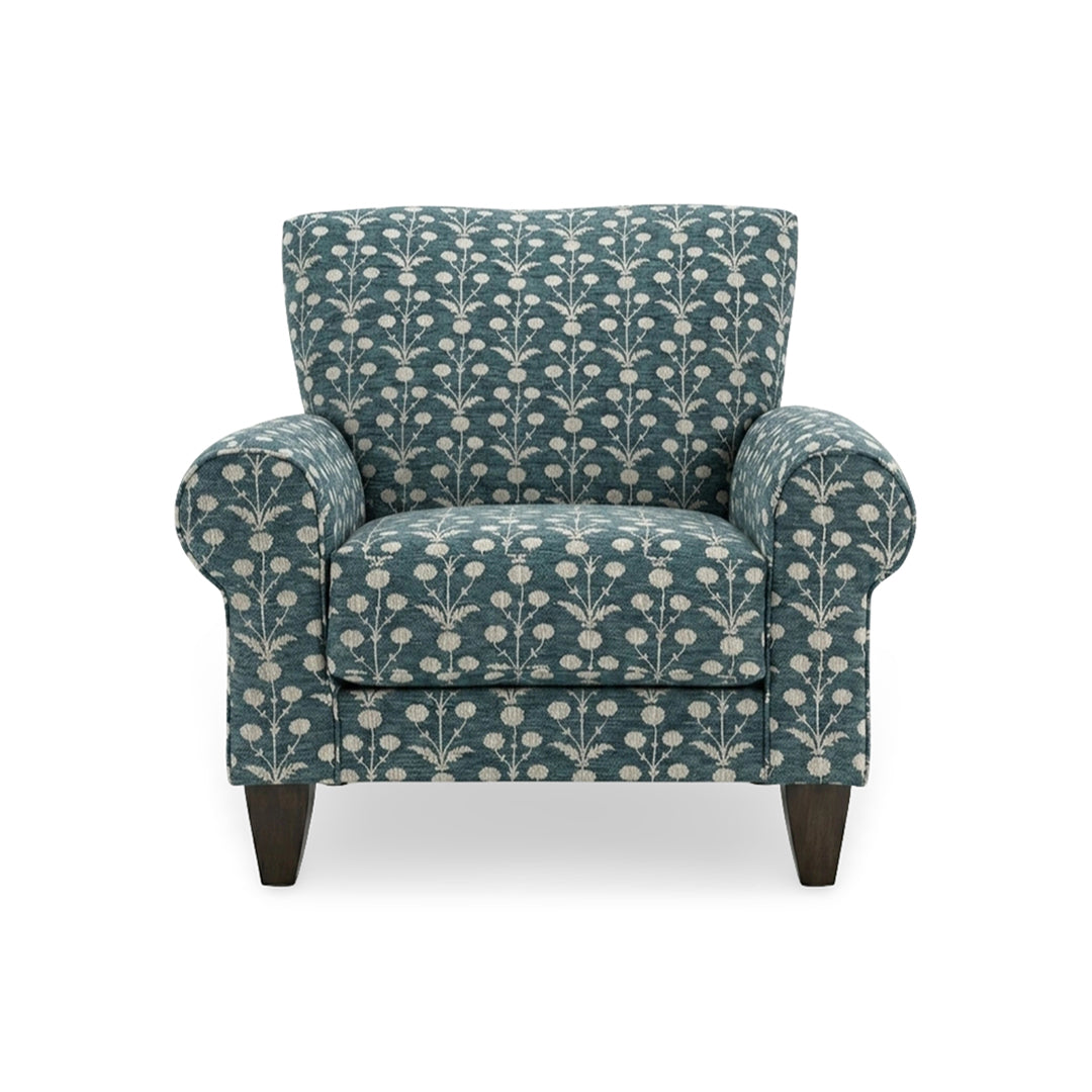 Valderrama Accent Chair from Michael Nicholas Designs in Green, Made in USA