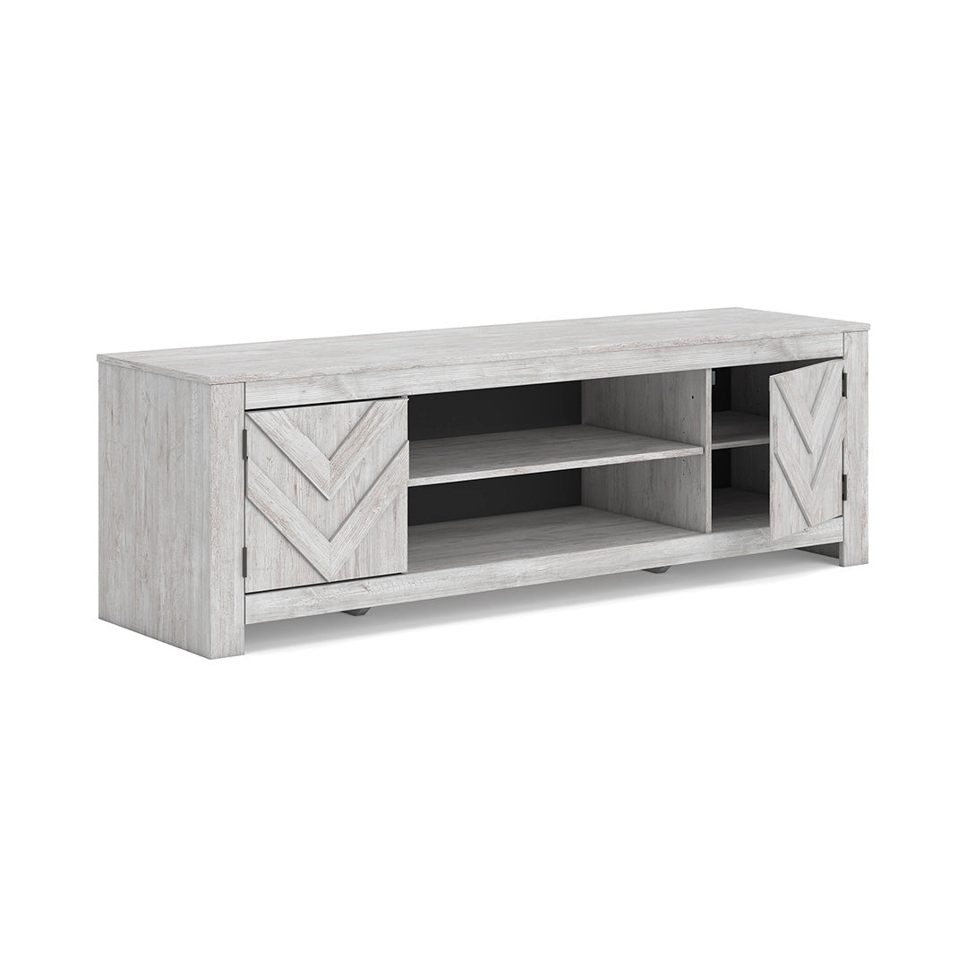 Cayboni White TV Stand - 71 Inches