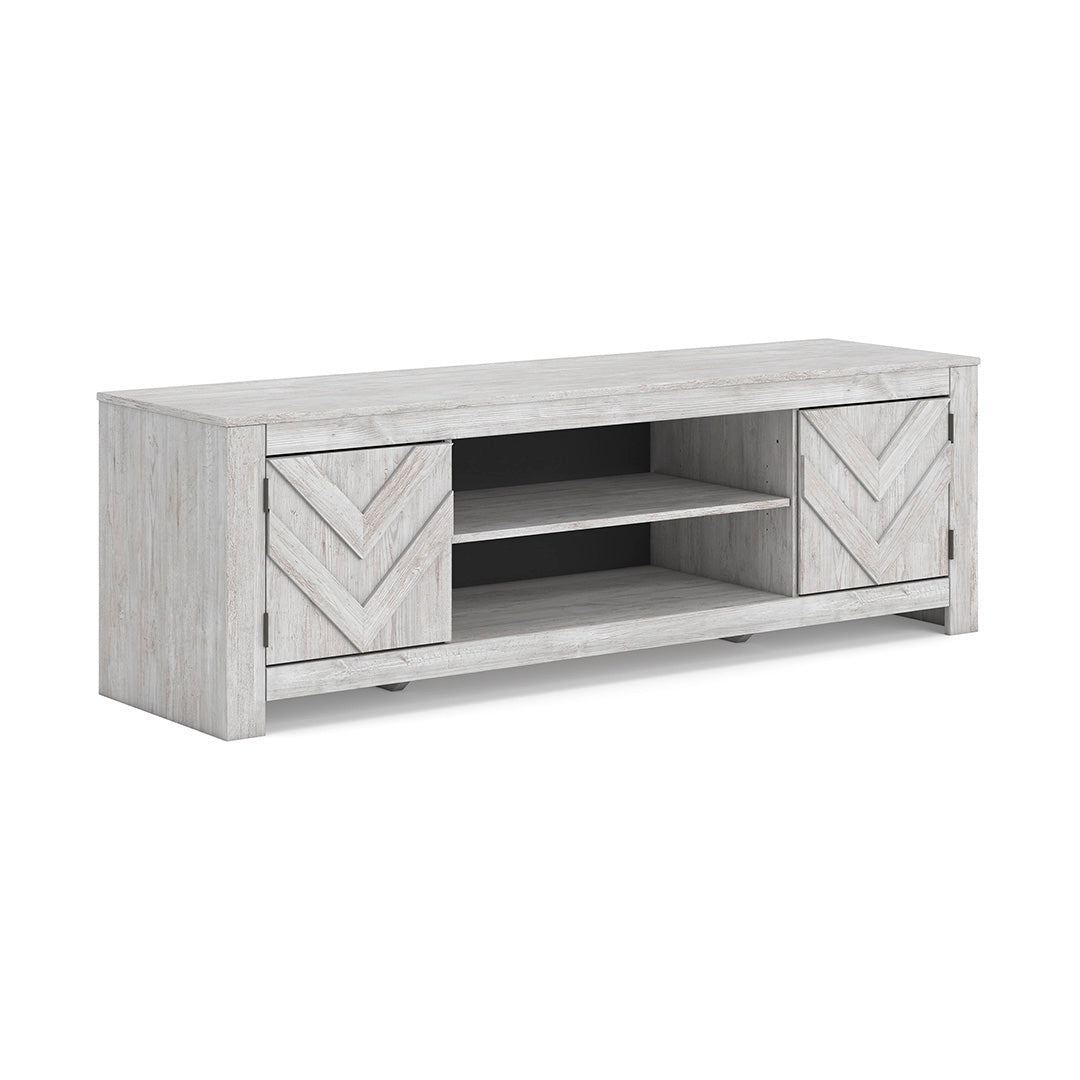 Cayboni White TV Stand - 71 Inches
