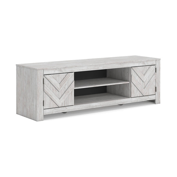 Cayboni White TV Stand - 71 Inches
