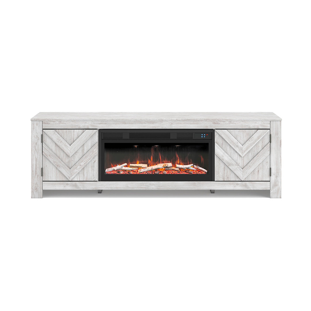 Cayboni White TV Stand - 71 Inches