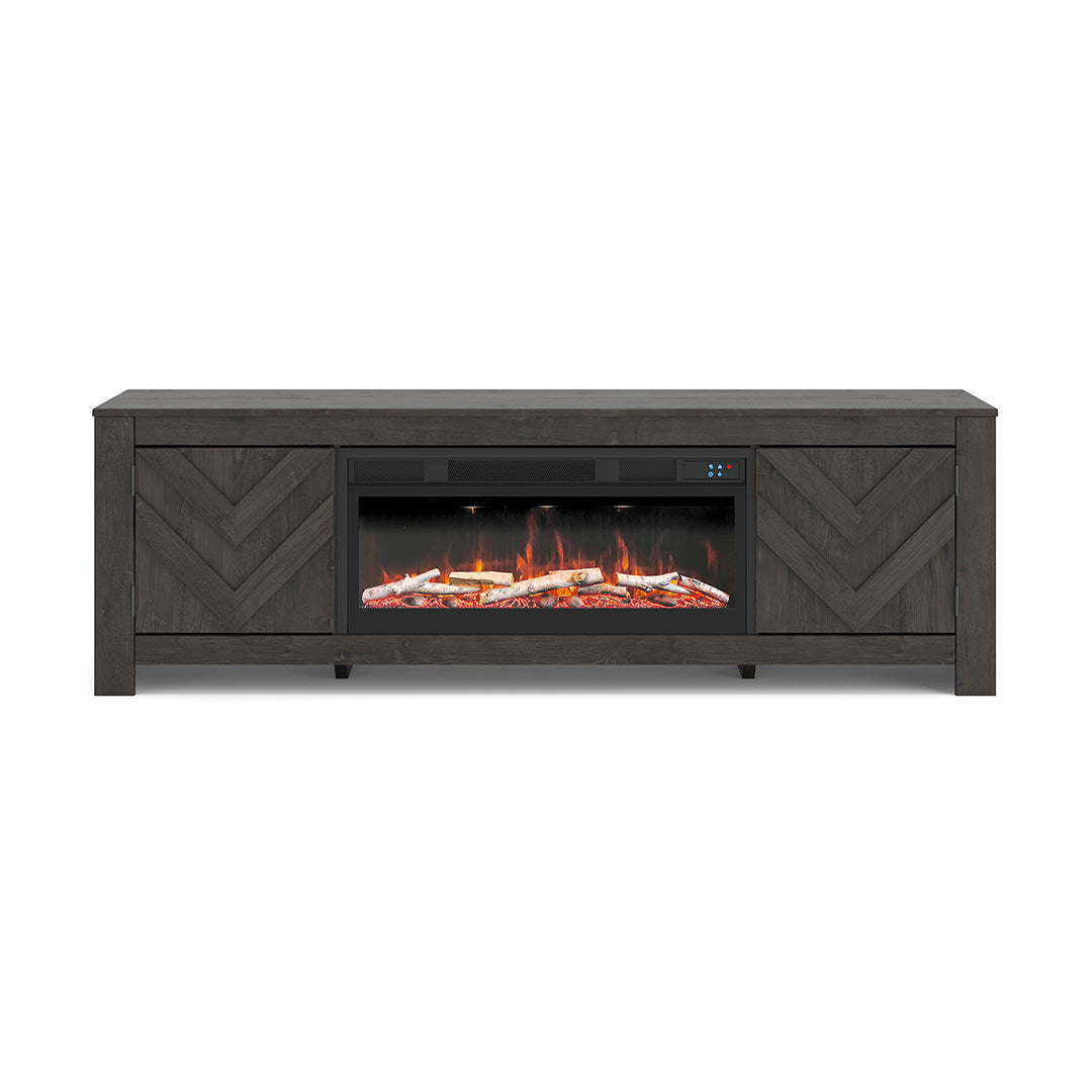 Cayboni Black TV Stand - 71 Inches