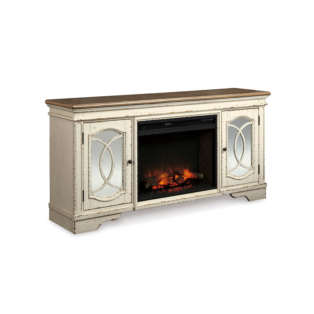 Mueble de TV con chimenea Realyn 