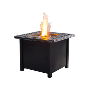 Outdoor Gas Fire Pit - Brown