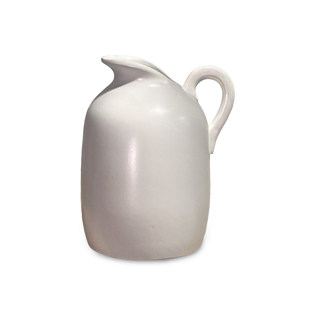 White Ceramic Pitcher